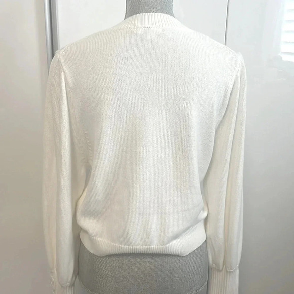 525 NWOT Cotton Sweater String and Puff Sleeve Detail, Size XL - Picture 8 of 10